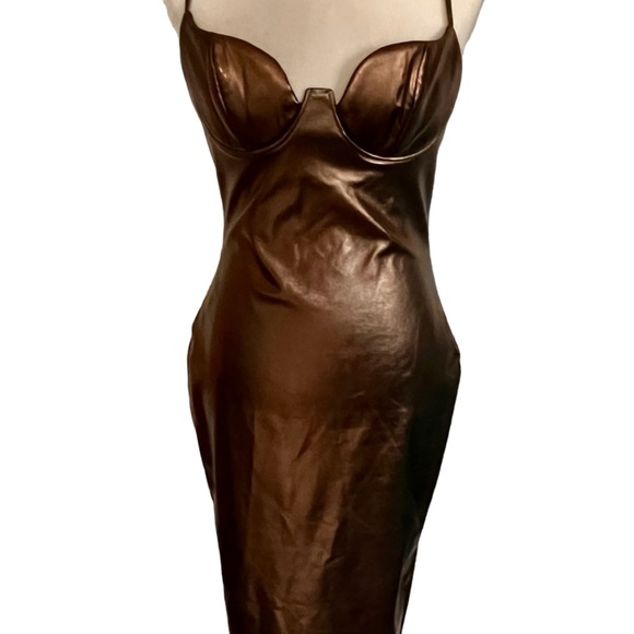Windsor Bronze Pencil Midi Dress - Picture 3 of 11